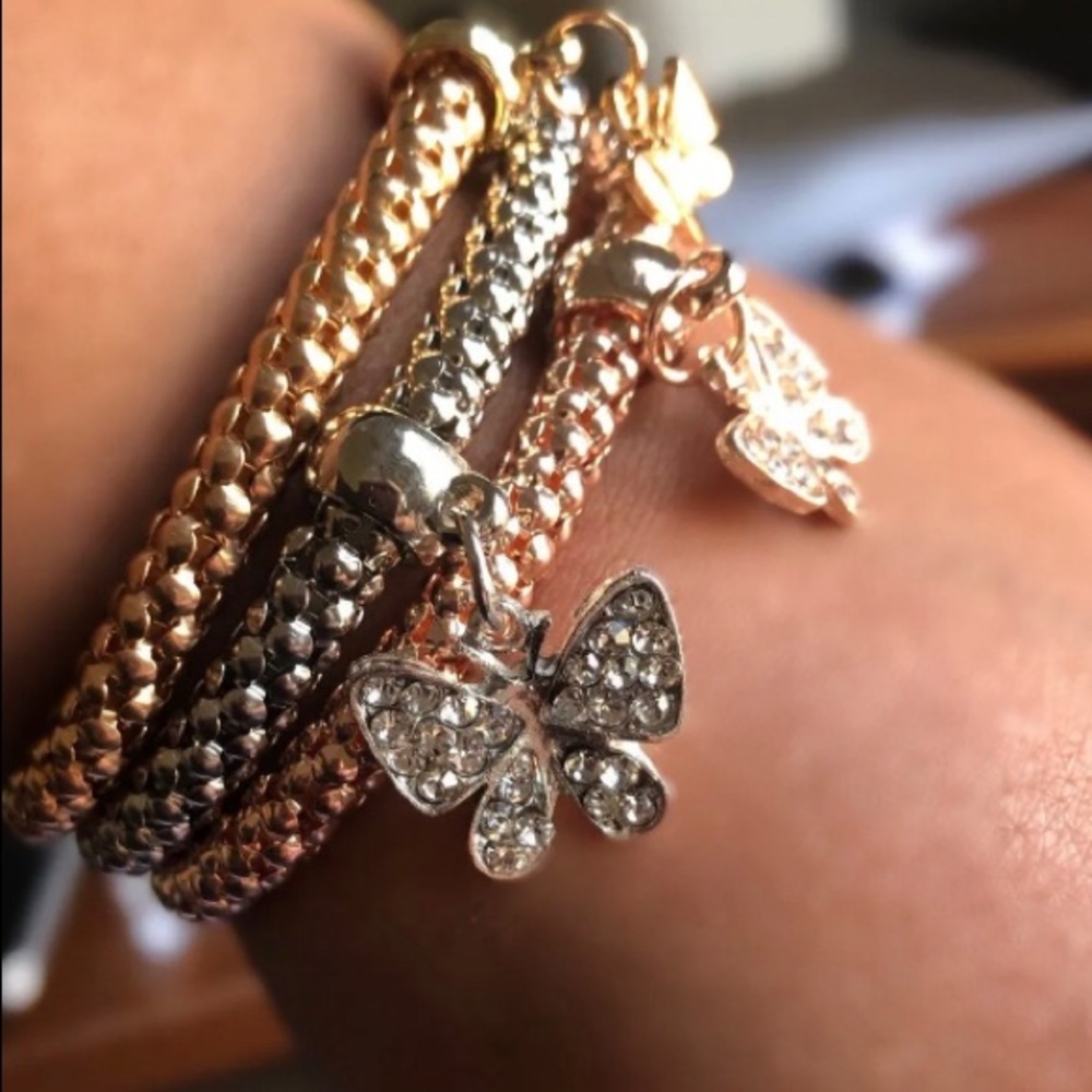 New beautiful butterfly charm bracelet